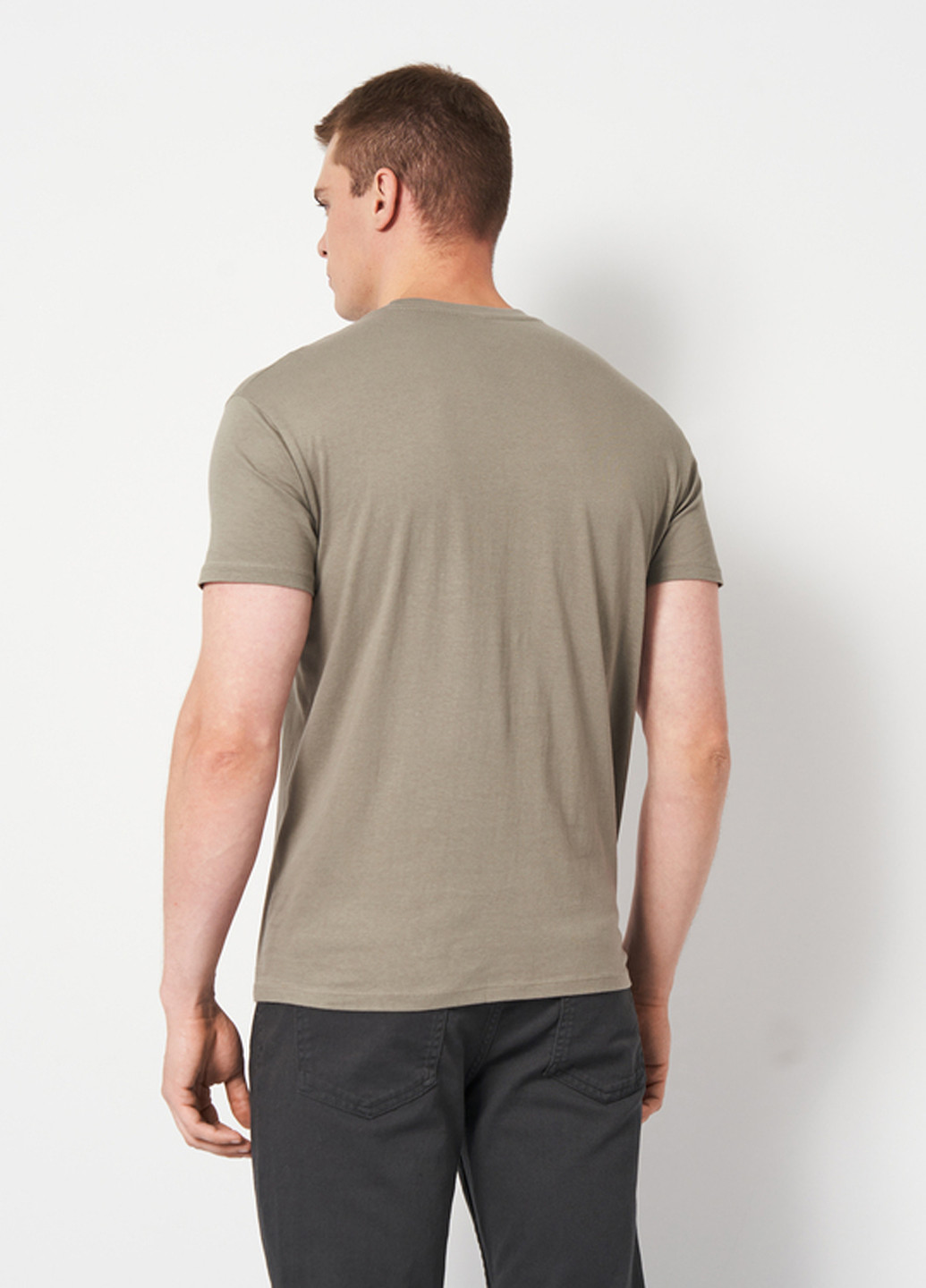 Серо-бежевая футболка Sol's Regent