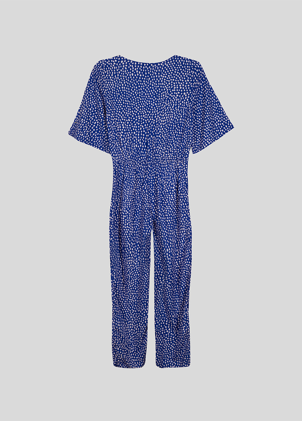Комбінезон Monki комбінезон-брюки абстрактний синій кежуал віскоза