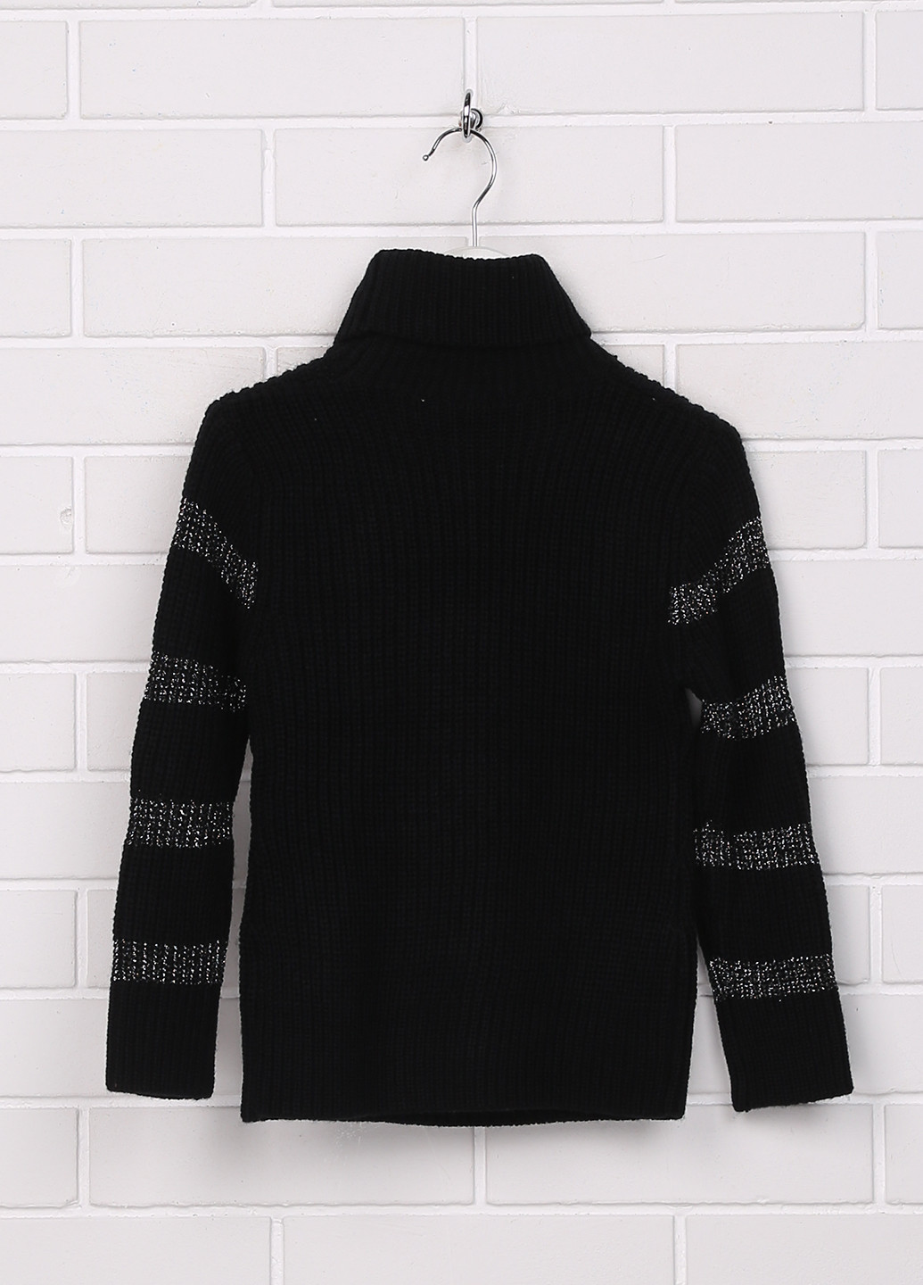 Черный демисезонный свитер хомут Ccomajo