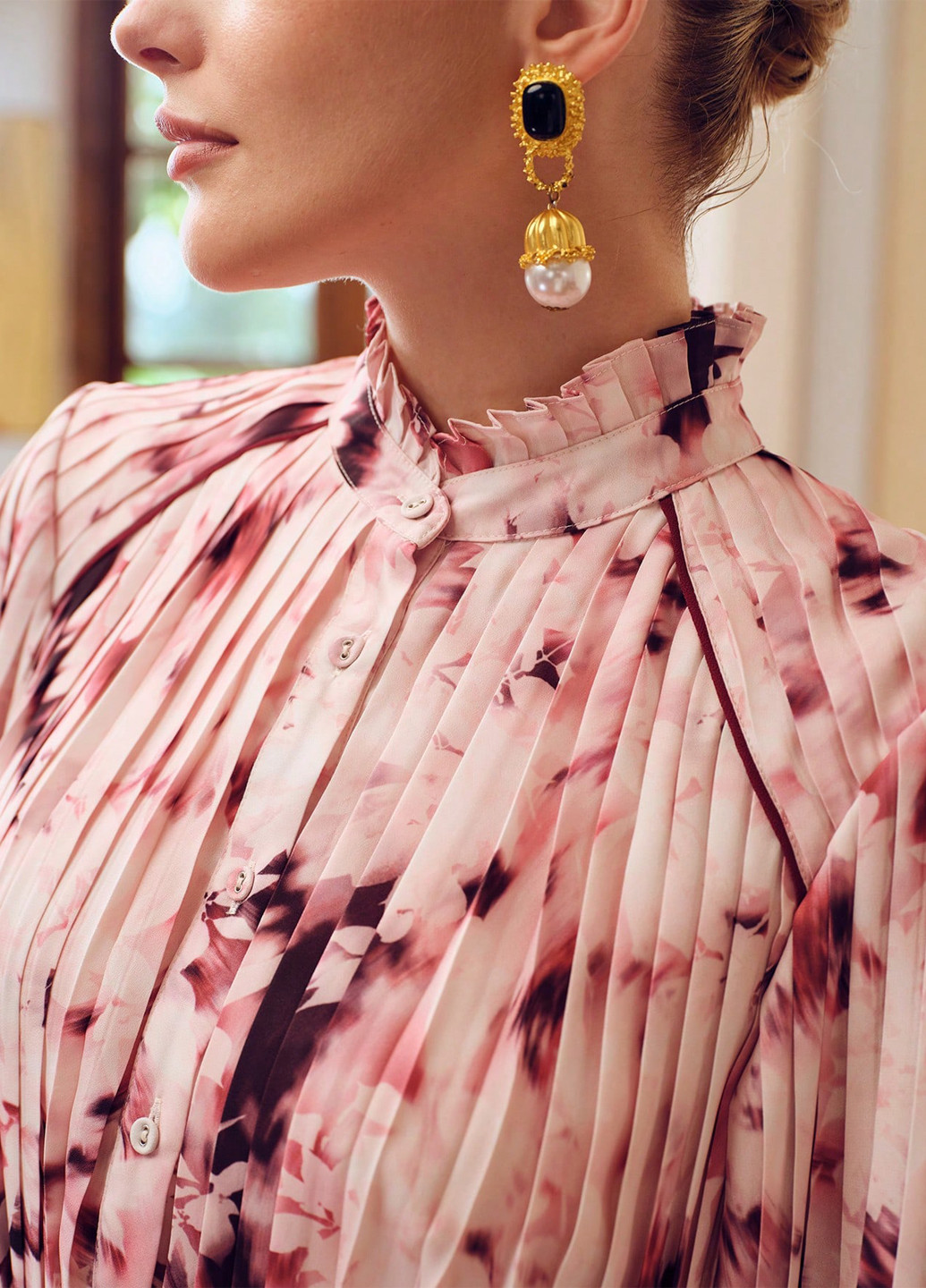 Рожева святковий, вечірня сукня плісована SHEIN тай-дай