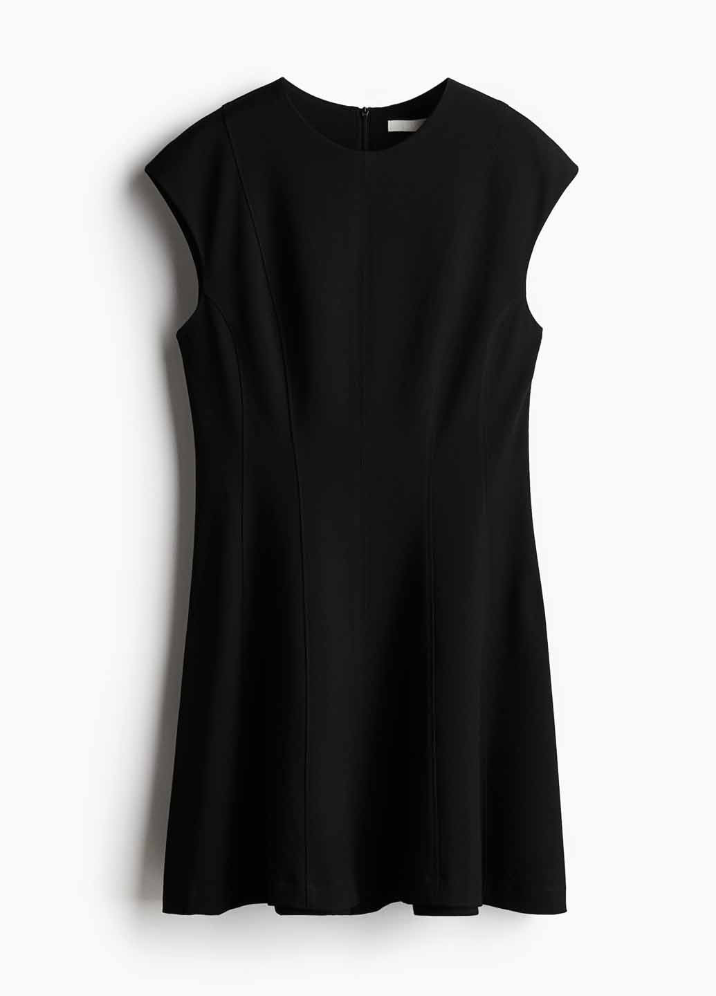 Черное кэжуал платье а-силуэт H&M однотонное