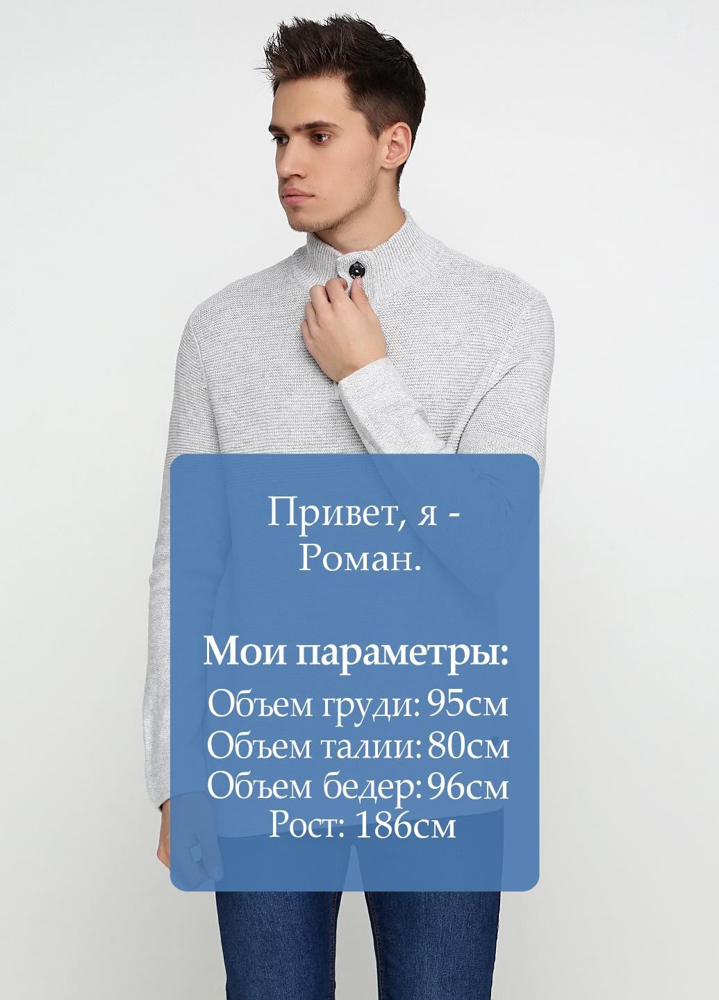 Світло-сірий демісезонний светр S.Oliver