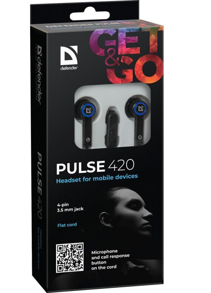 Навушники Pulse 420 Blue (63423) Defender (207366599)
