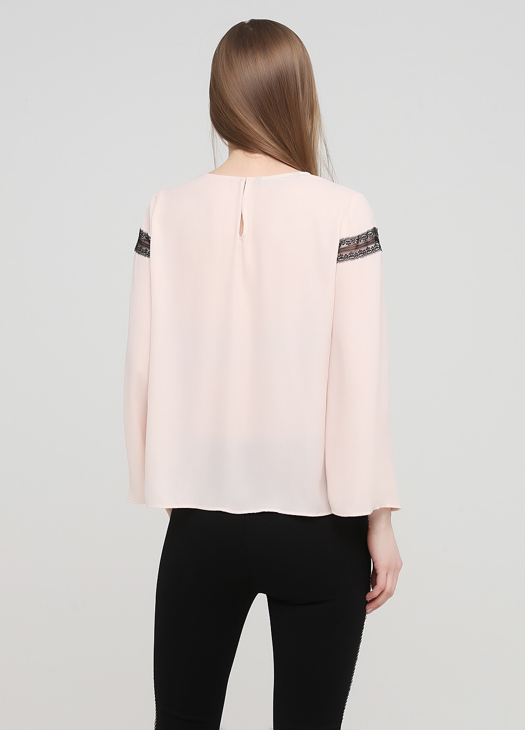 Пудровая демисезонная блуза Zara