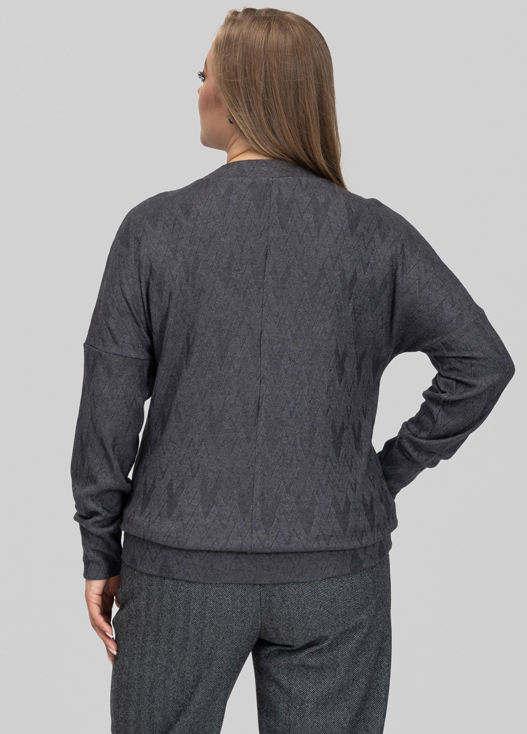 Графитовый демисезонный пуловер пуловер A'll Posa