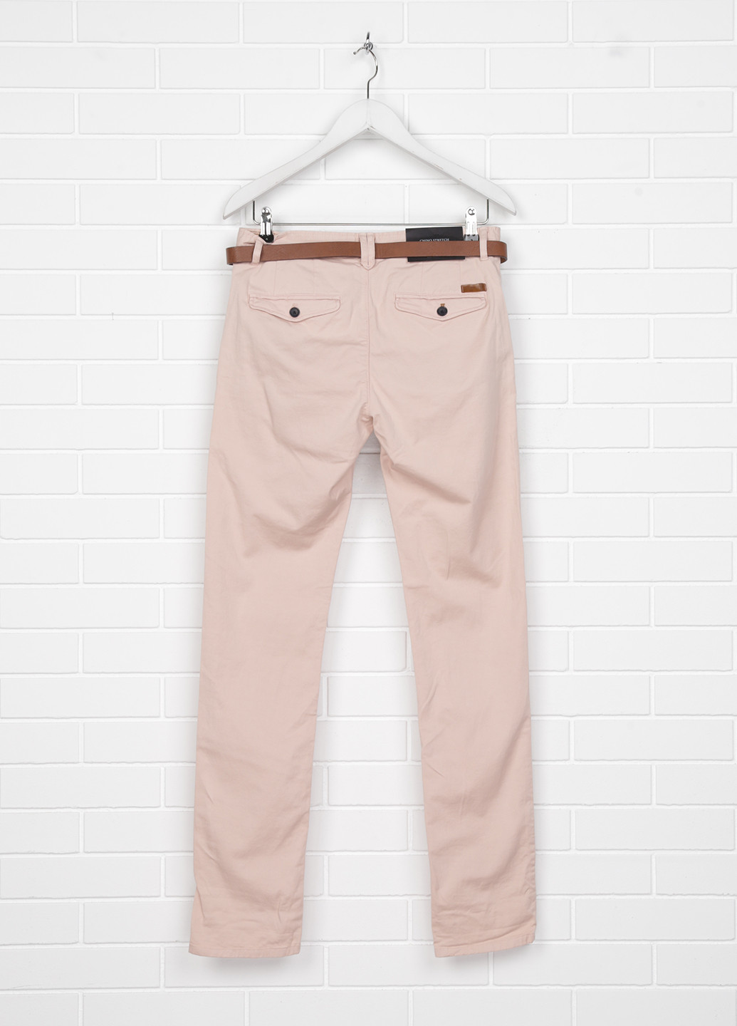 Пудровые кэжуал демисезонные брюки Zara