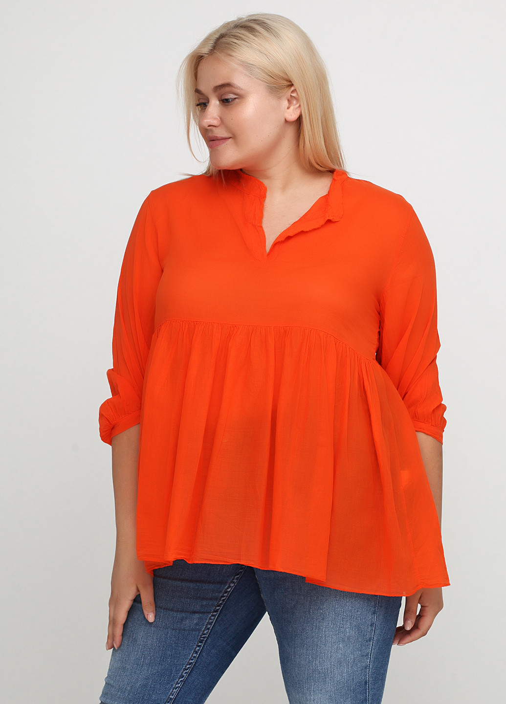 Оранжевая летняя блуза Fashion