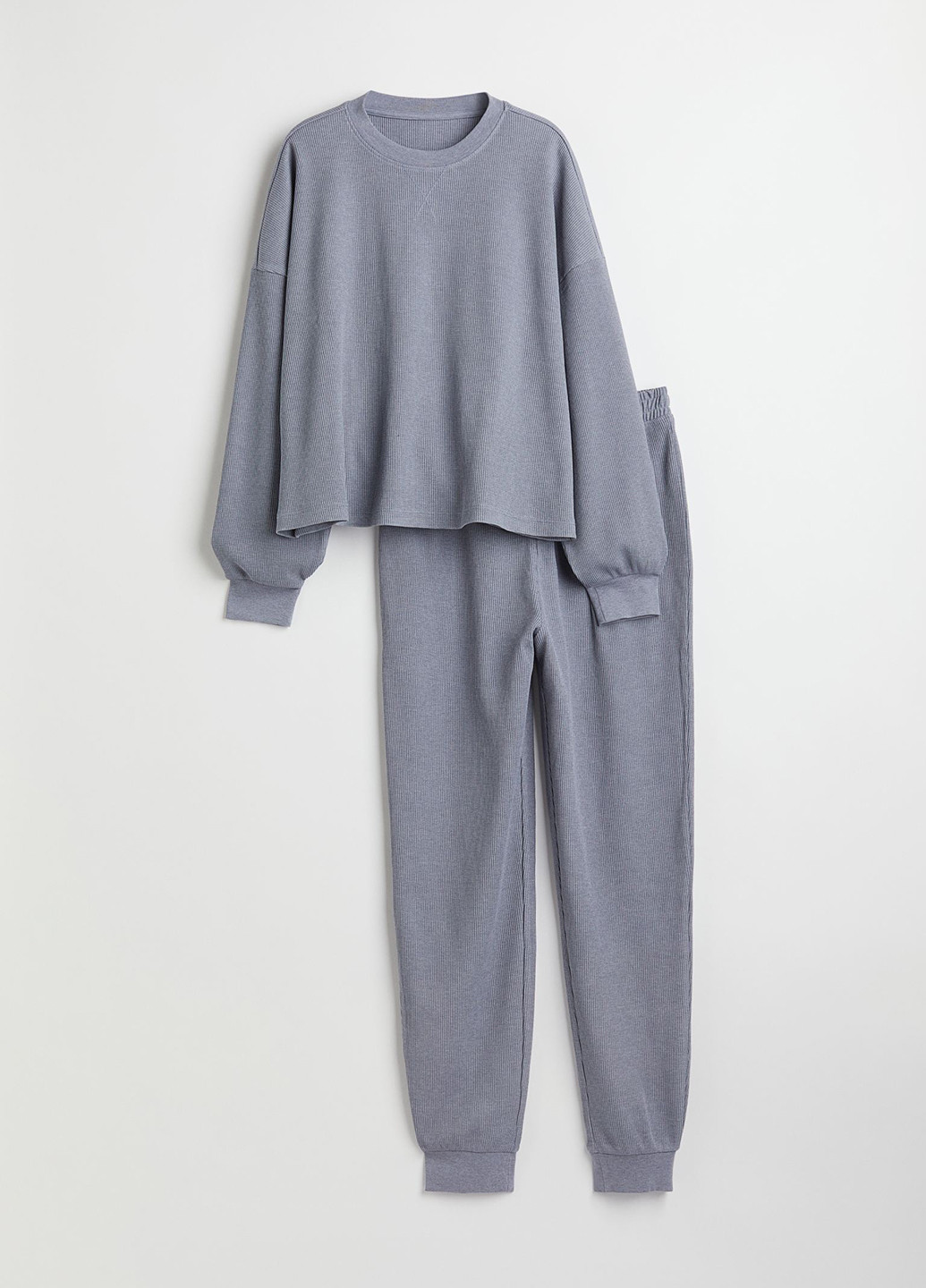 Серая всесезон пижама (лонгслив, брюки) лонгслив + брюки H&M