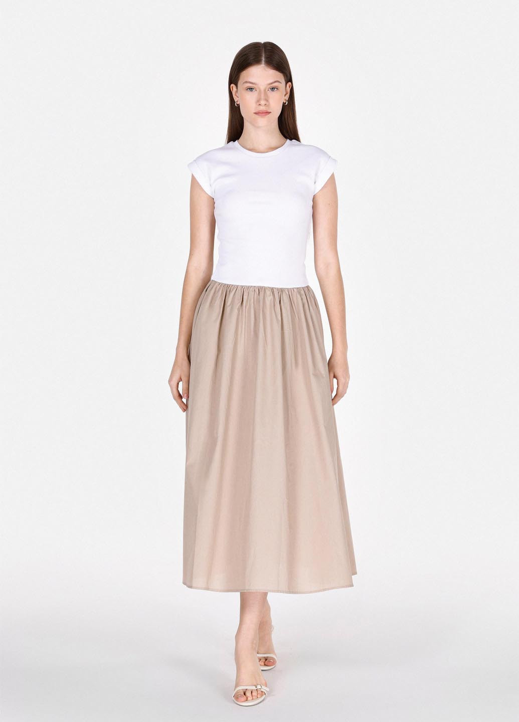 Комбинированное кэжуал платье Colin's колор блок