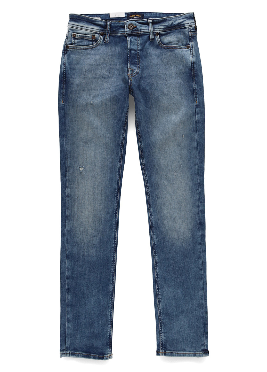 Синие демисезонные прямые джинсы Jack & Jones