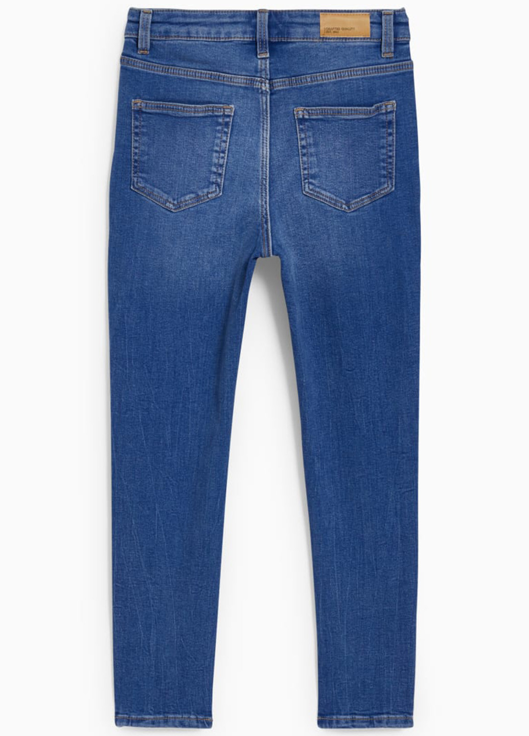 Голубые демисезонные зауженные джинсы C&A