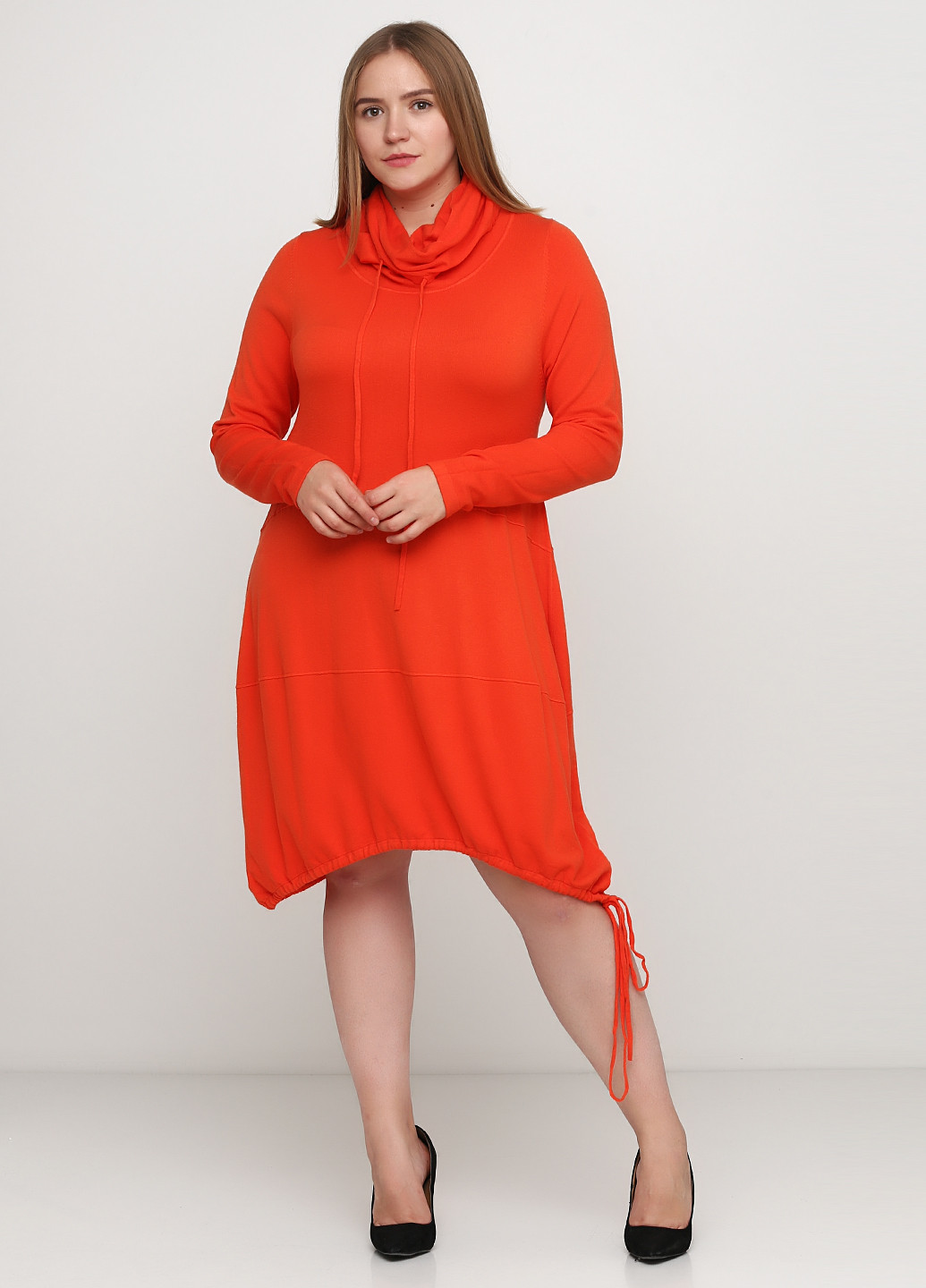 Оранжевое кэжуал платье Acqua & Limon однотонное