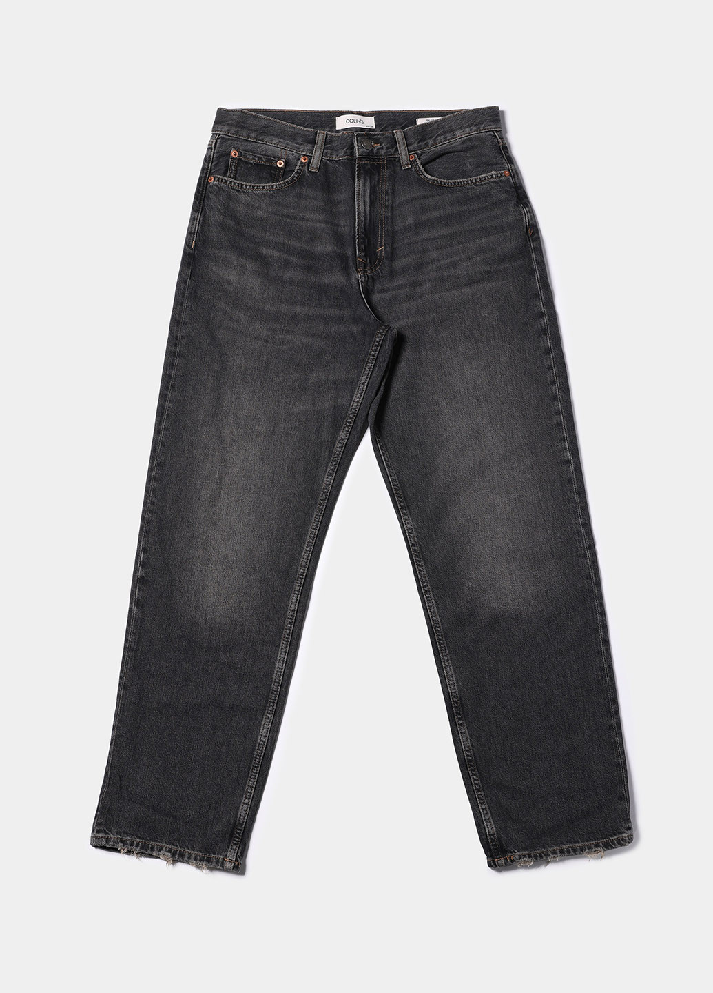 Черные демисезонные прямые джинсы Colin's