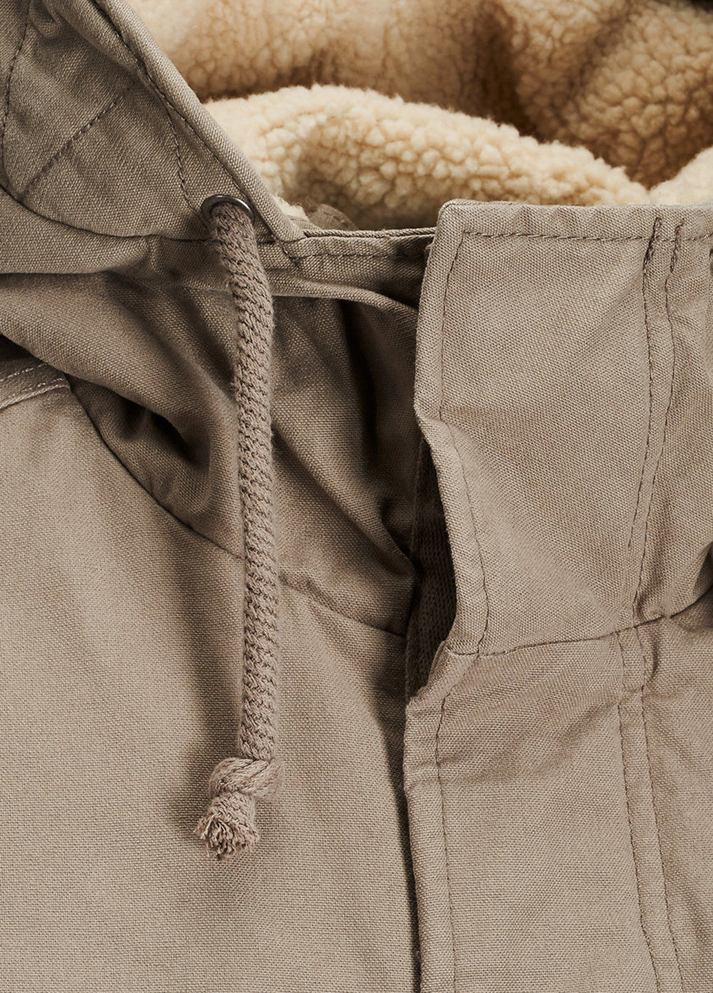 Темно-бежева демісезонна куртка JACK&JONES