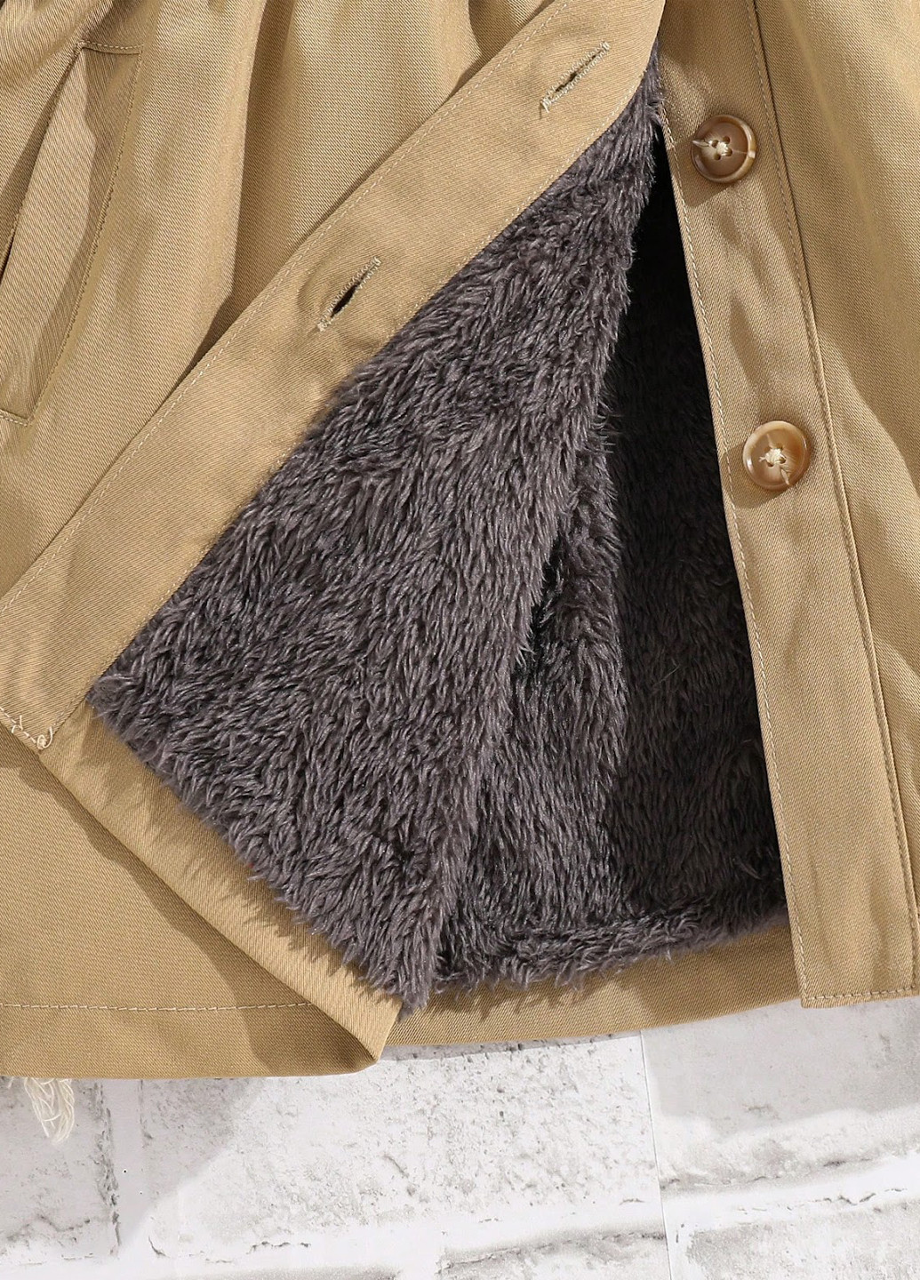 Плащ SHEIN тренчкот на пуговицах демисезон (323082797)