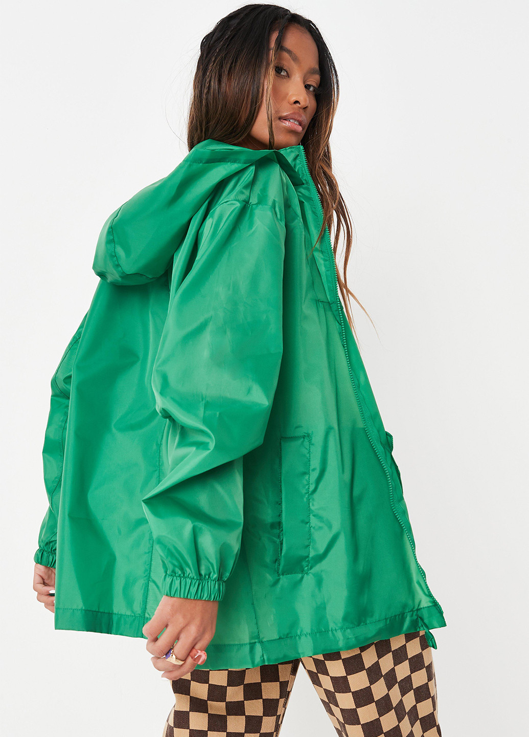 Зеленая демисезонная куртка Missguided