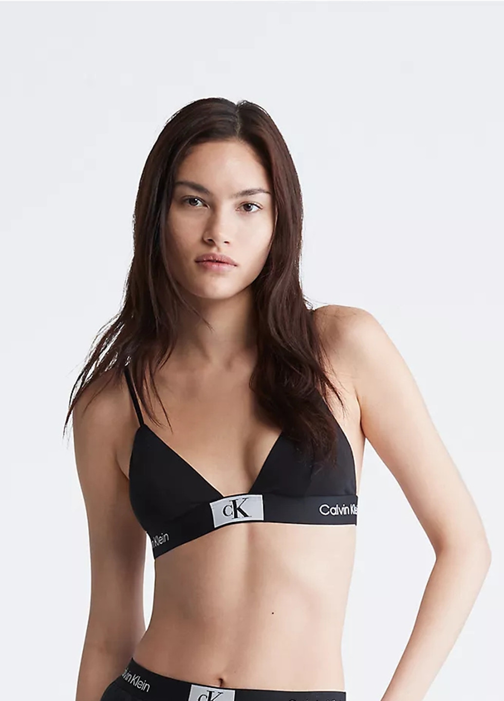 Чорний демісезонний комплект (бюстгальтер, трусики) Calvin Klein