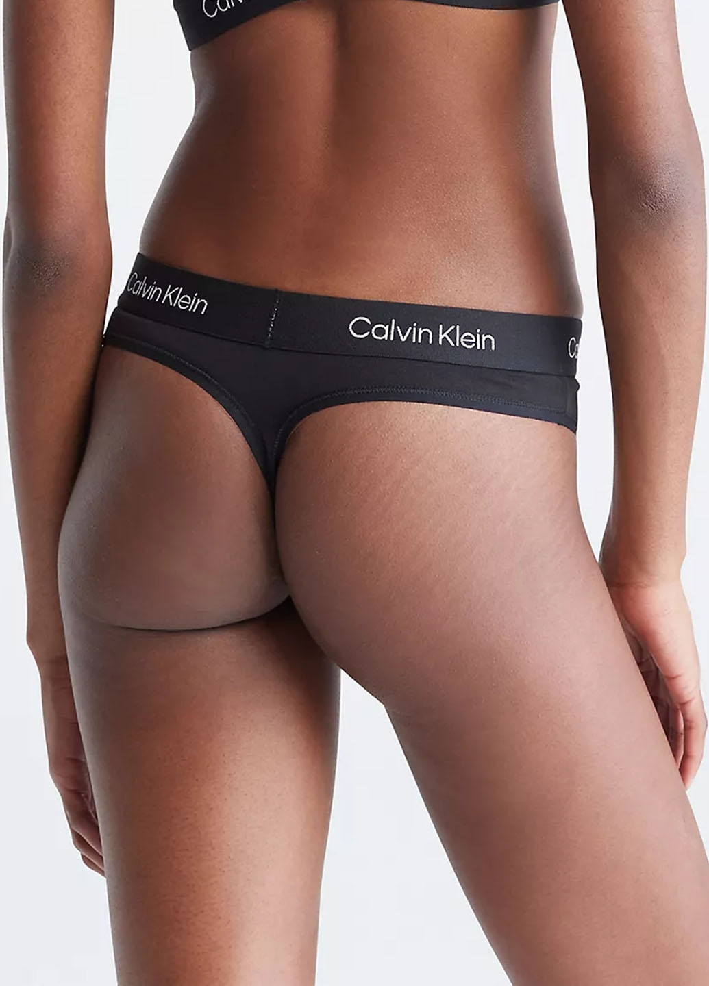 Чорний демісезонний комплект (бюстгальтер, трусики) Calvin Klein