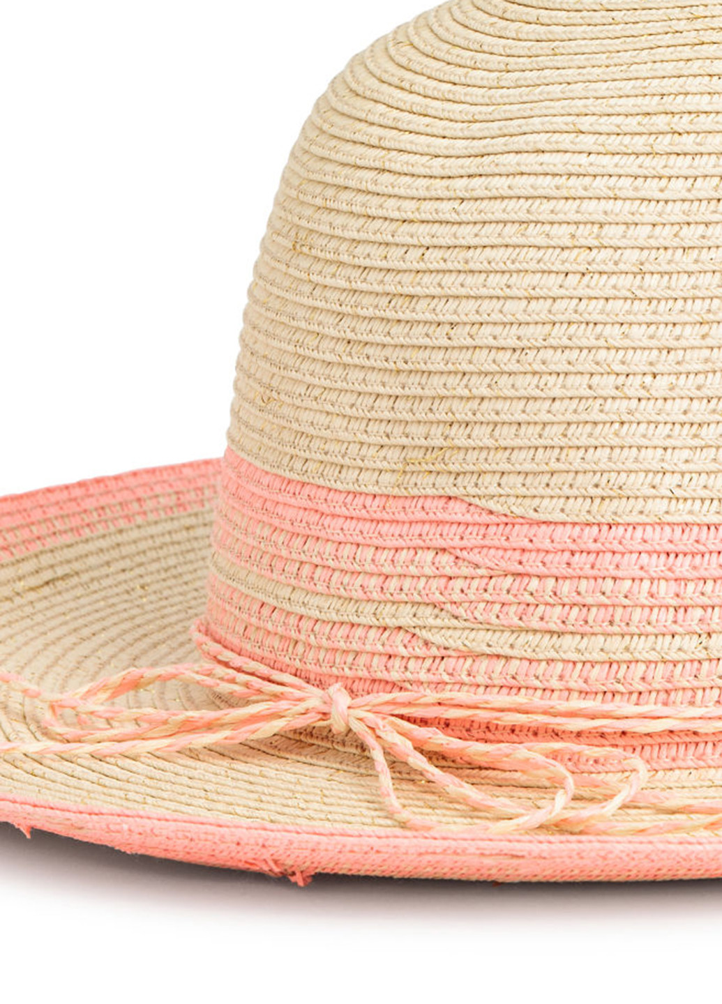 Шляпа H&M однотонная бежевая пляжная
