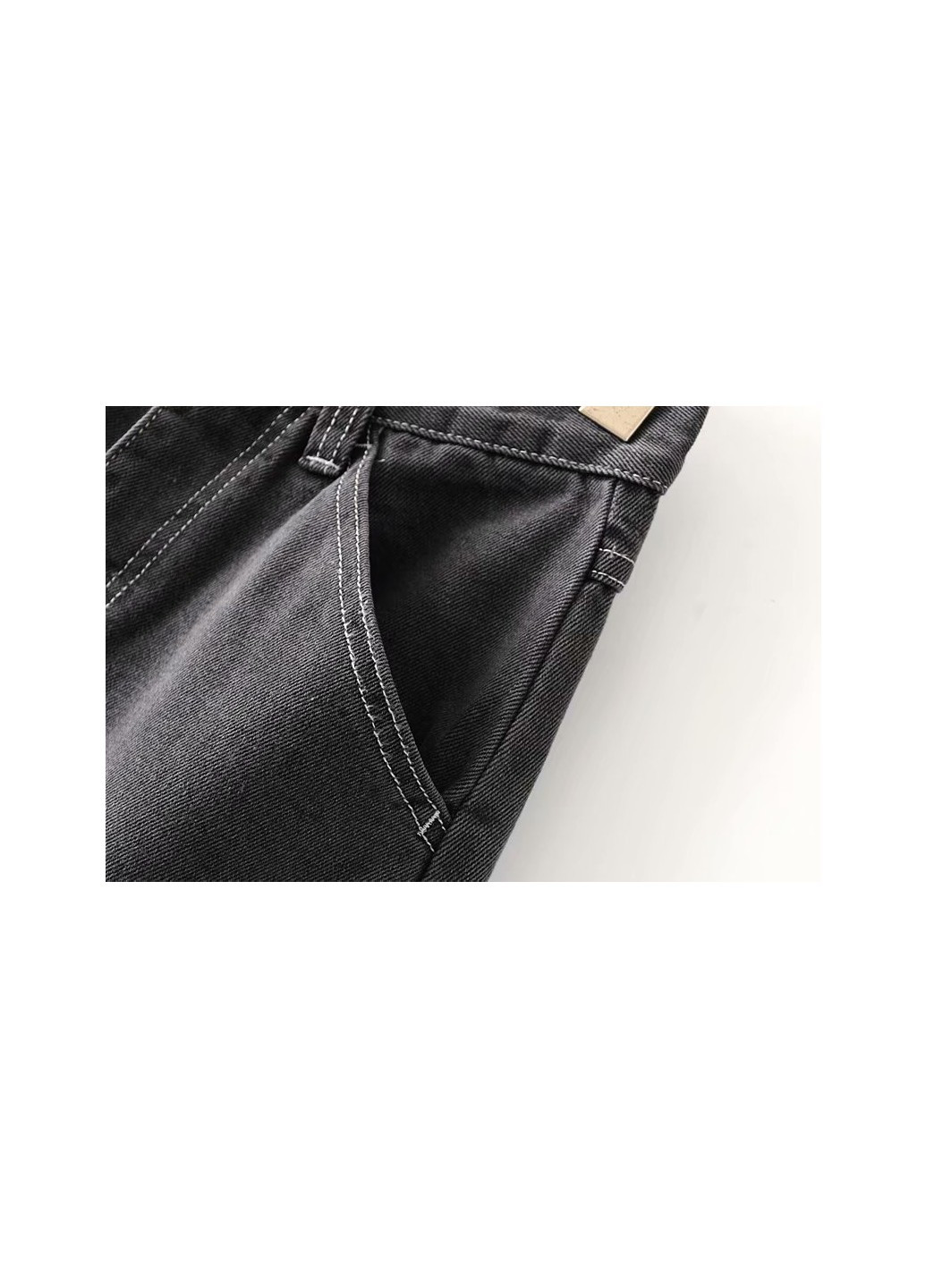Джинсы женские широкие с контрастной строчкой Vast 55851 Berni Fashion - (231548284)