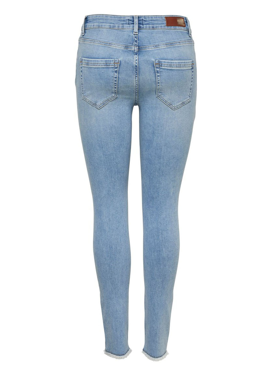 Голубые демисезонные скинни джинсы Only