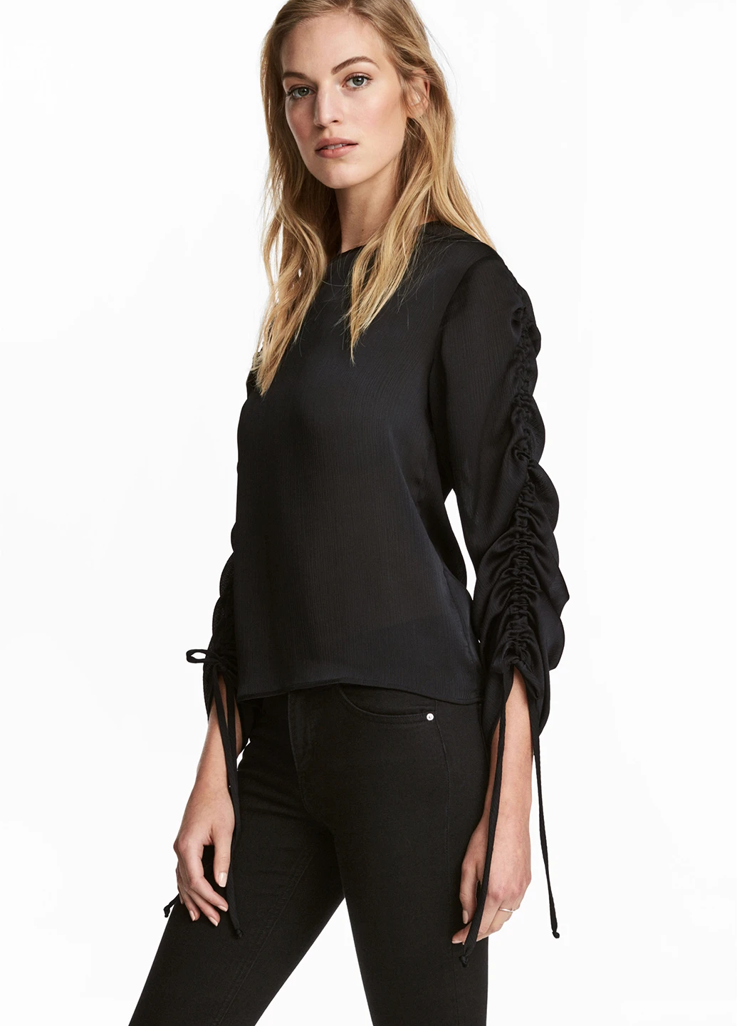Чёрная блуза H&M