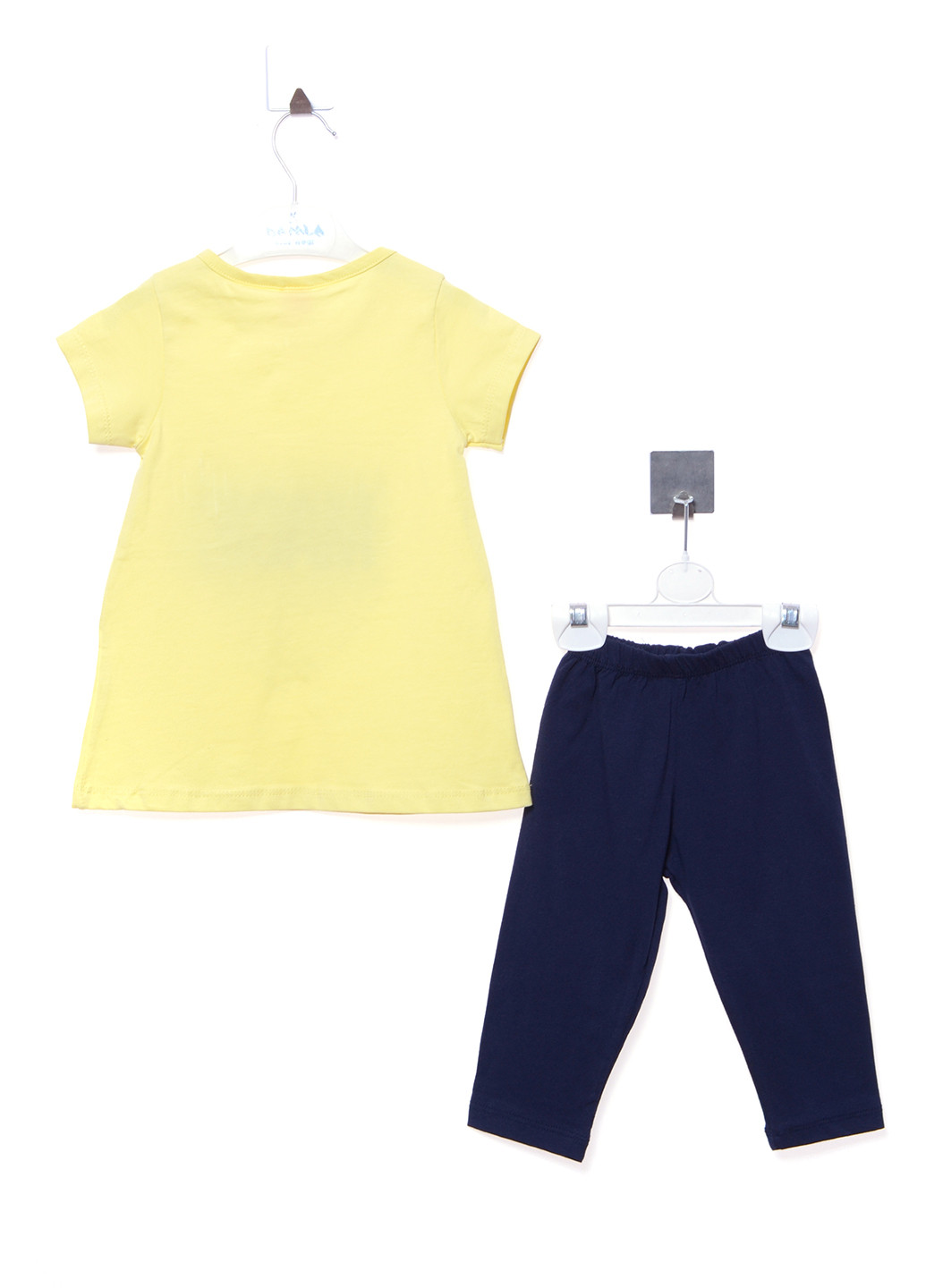 Жовтий літній комплект (футболка, легінси) Remi Kids