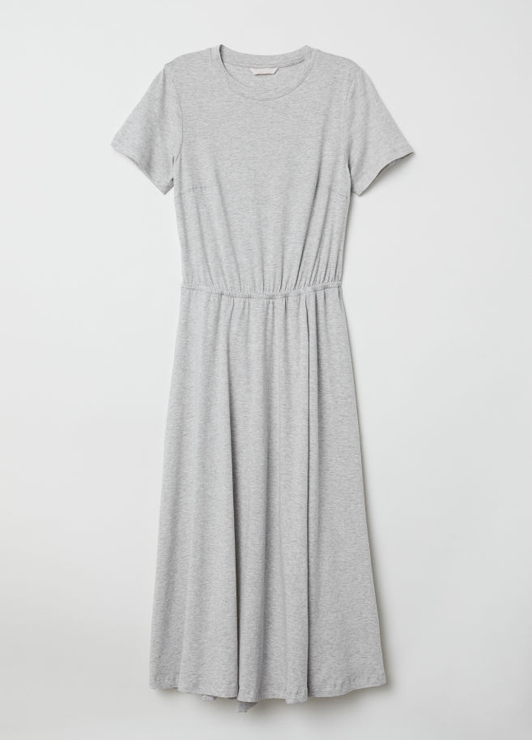 Світло-сіра кежуал сукня кльош H&M меланжева