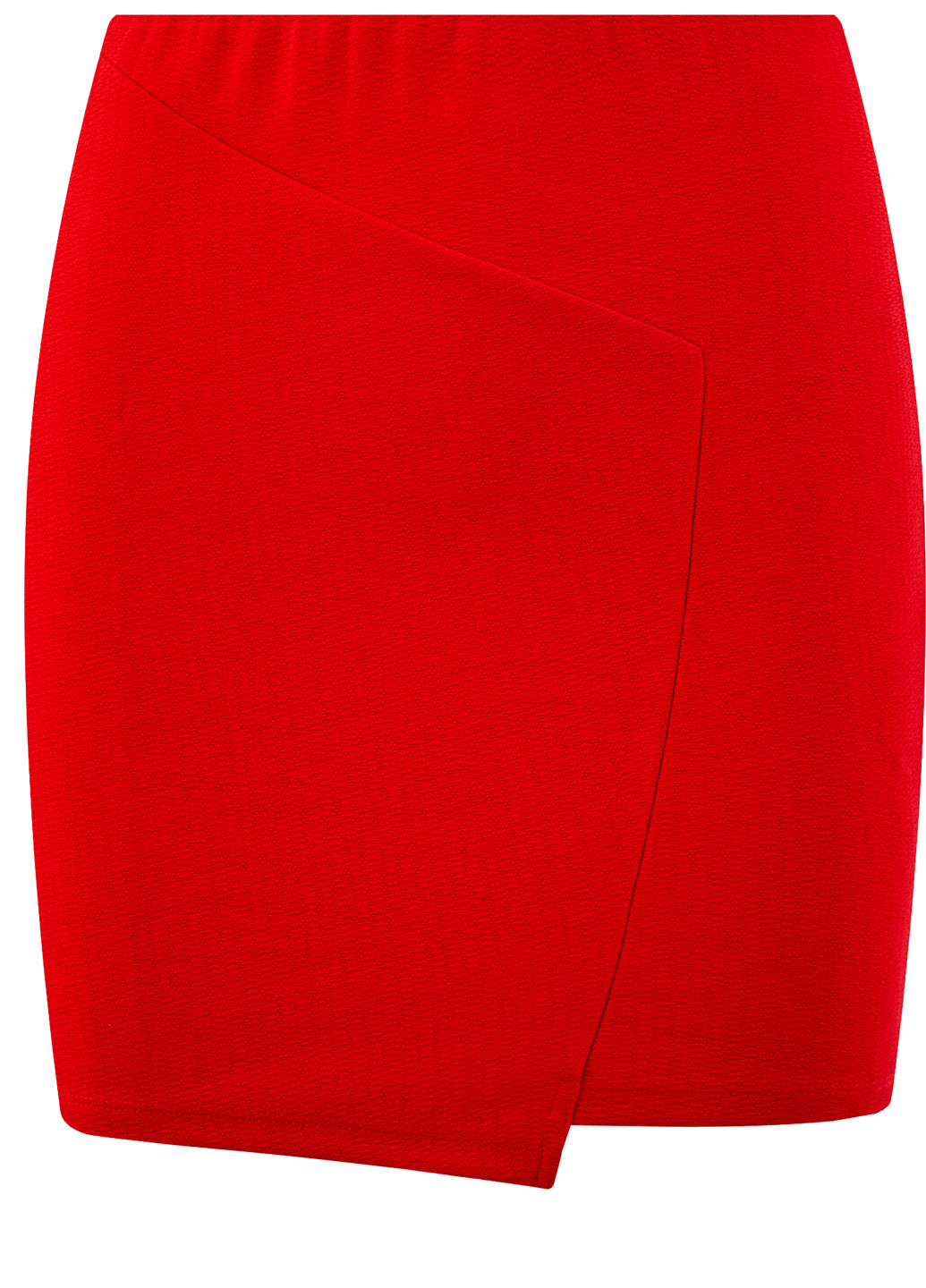 Красная кэжуал фактурная юбка Oodji мини