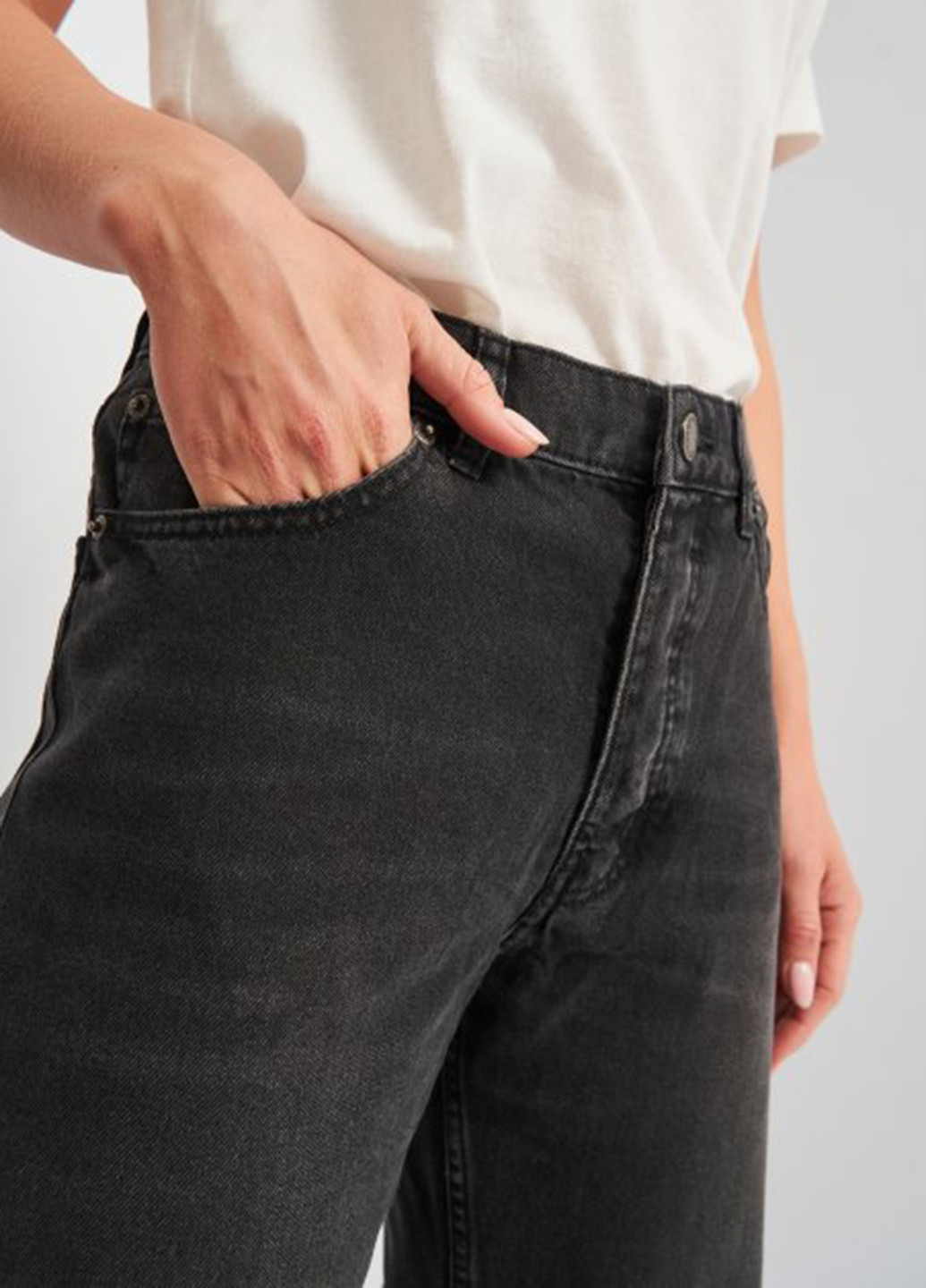 Темно-серые демисезонные кюлоты джинсы Cheap Monday