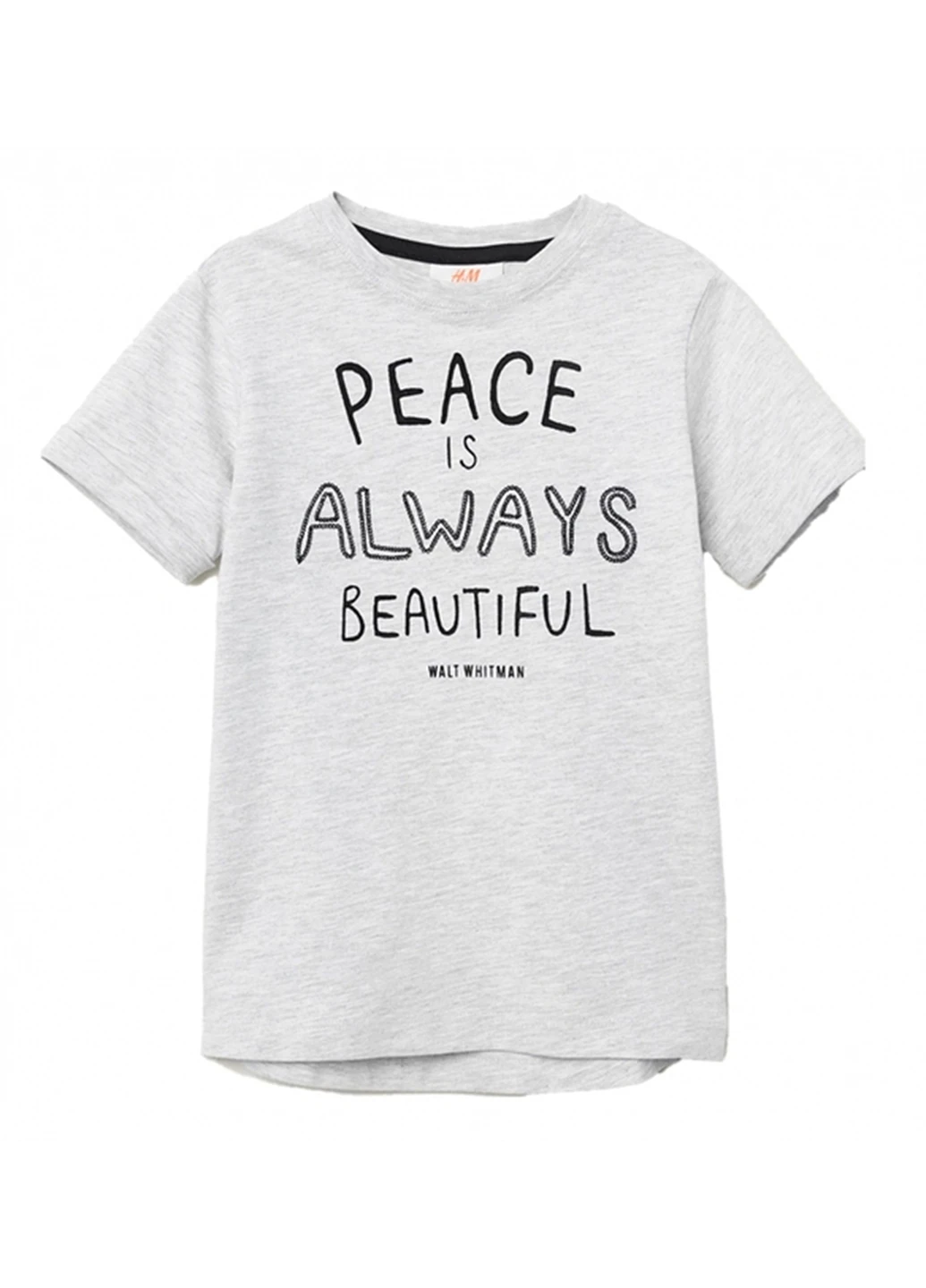 Світло-сіра літня футболка H&M
