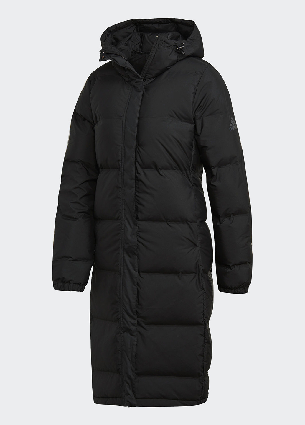 Черная зимняя куртка adidas