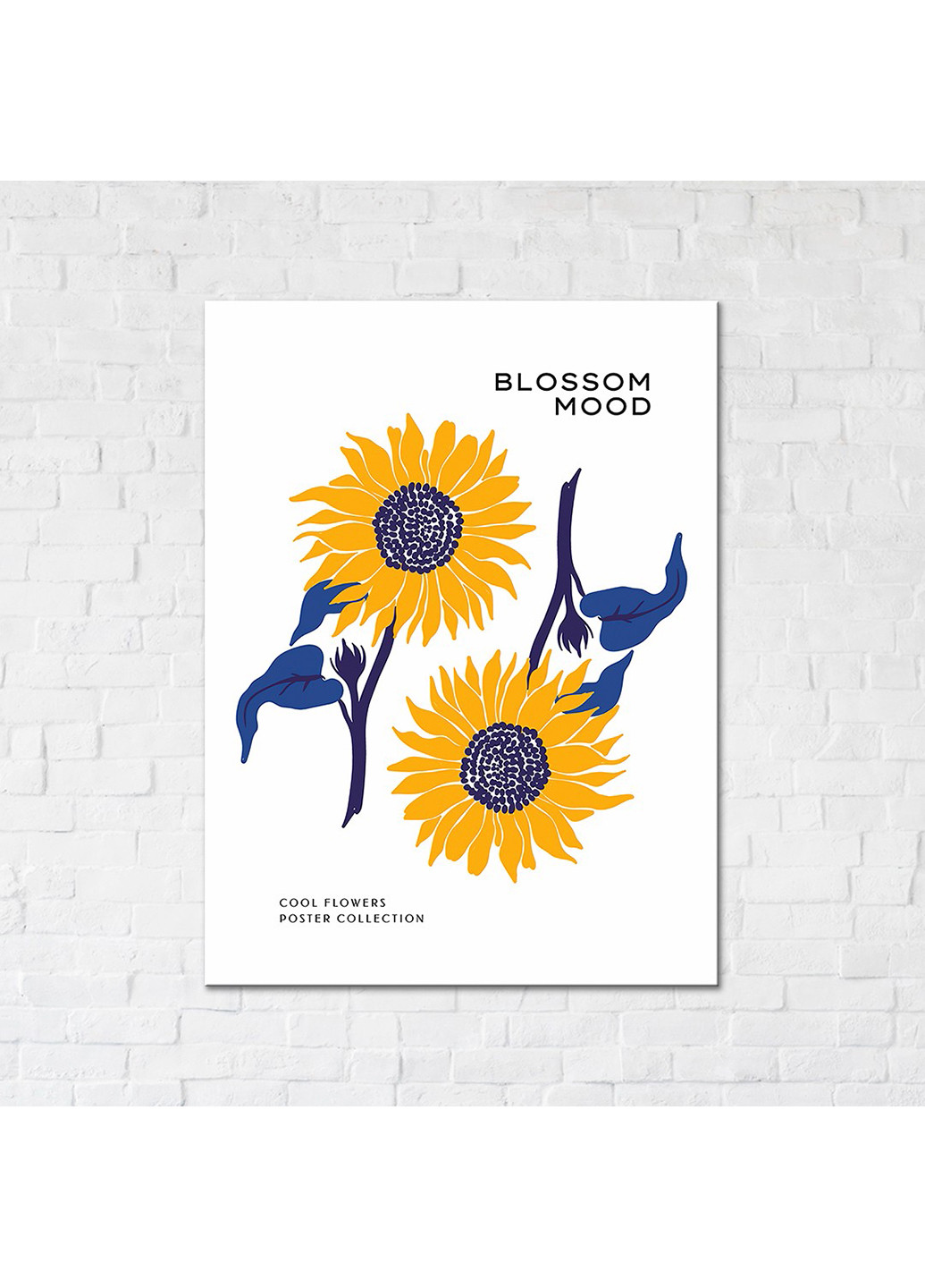 Картина-постер квіти сонця 30х40 см Brushme (254643205)