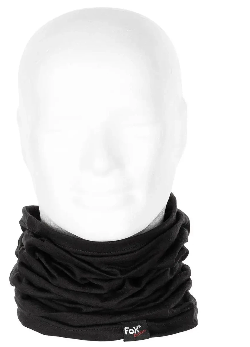 Fox Outdoor бафф-балаклава mfh германия из шерсти "merino lite" черный (10179a) черный спортивный производство - Германия