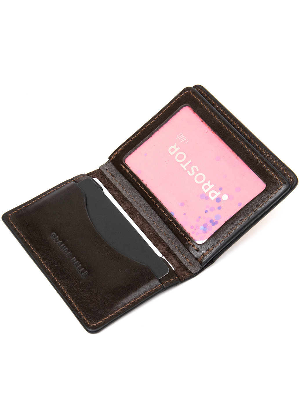 Шкіряна обкладинка для документів 10х8х1 см Grande Pelle (252414462)