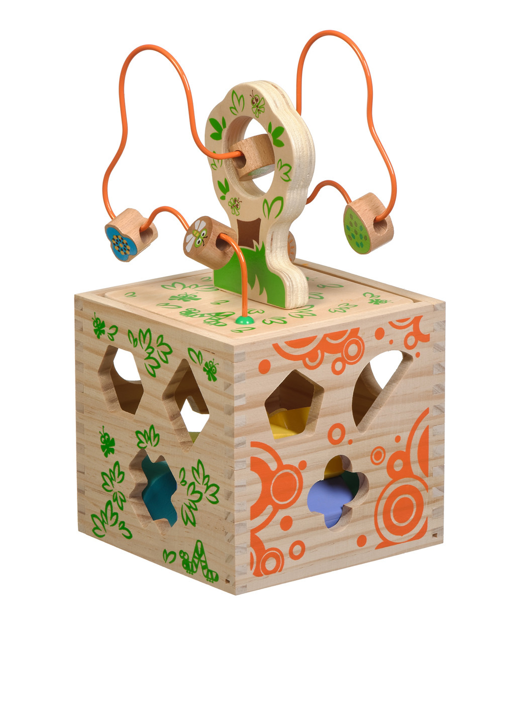 Развивающая игрушка Логический кубик, 15.5x16x28 см Игрушки из дерева (81043381)