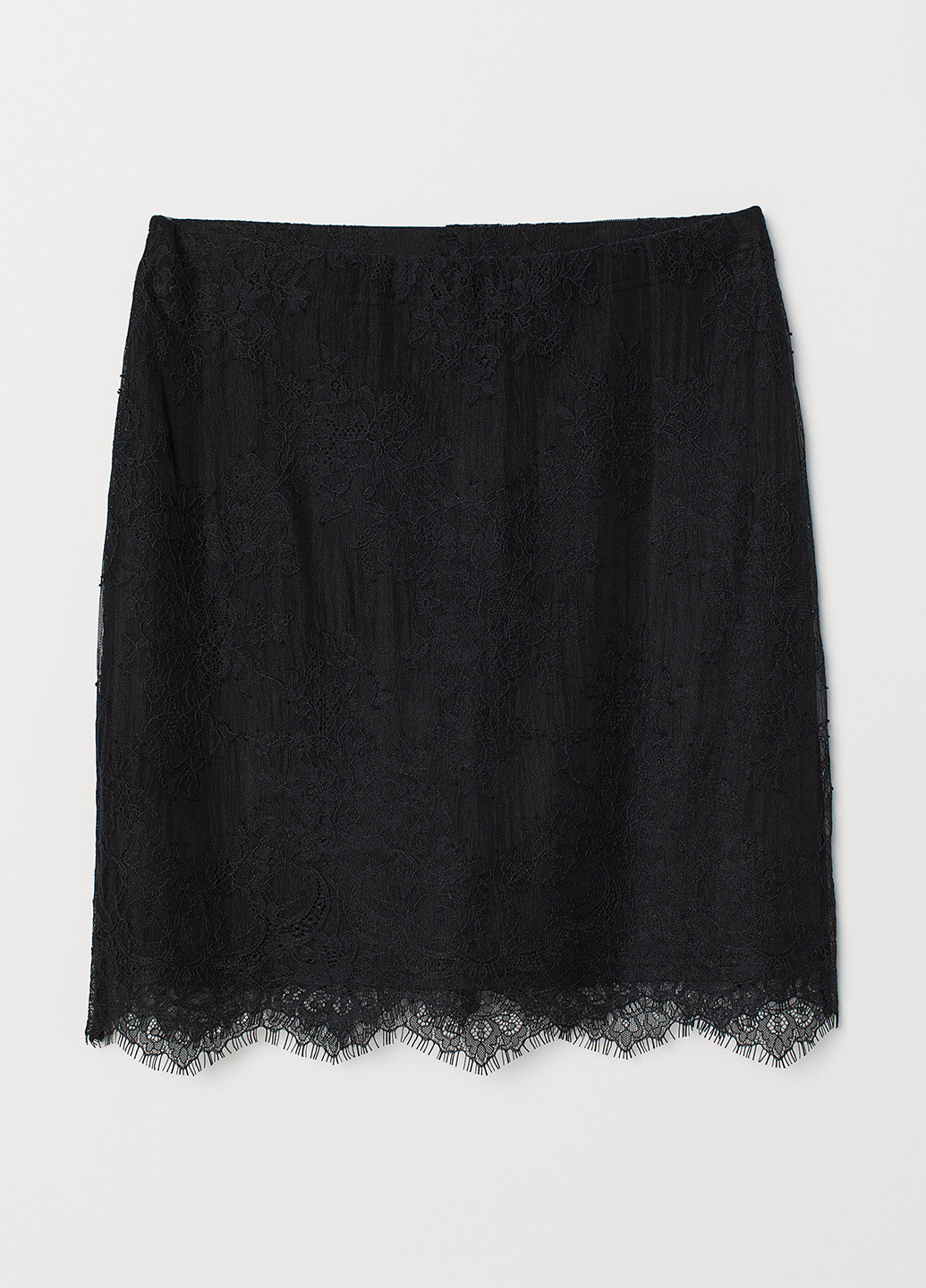 Черная кэжуал однотонная юбка H&M колокол