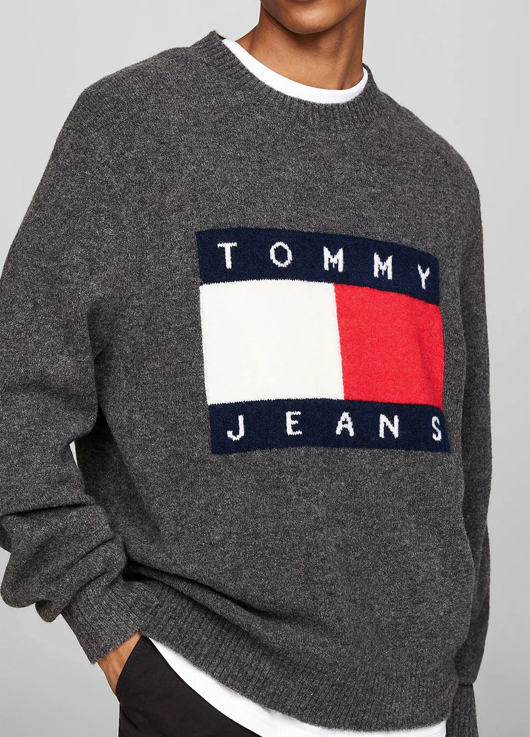 Сірий демісезонний джемпер джемпер Tommy Jeans