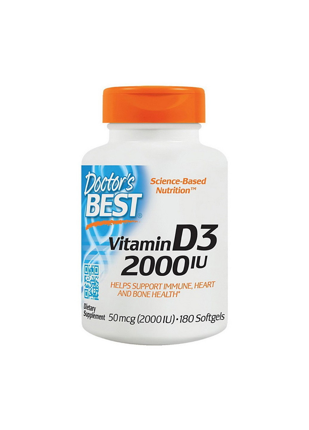 Витамин д3 Vitamin D3 1000 IU 180 капсул Doctor's Best (255409503)