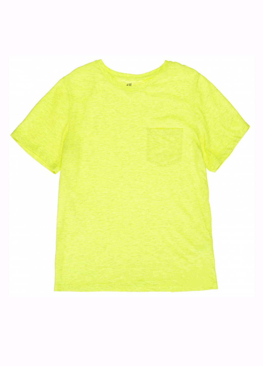 Салатова літня футболка з коротким рукавом H&M