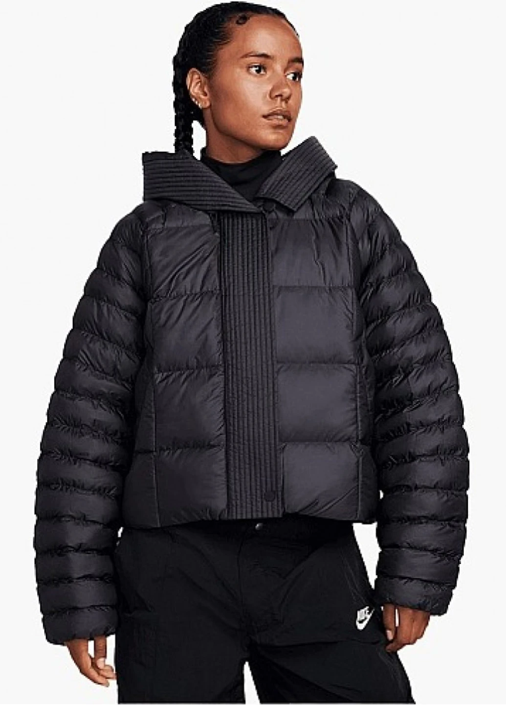Черная демисезонная куртка Nike W NSW ESSNTL PRIMA PUFFER