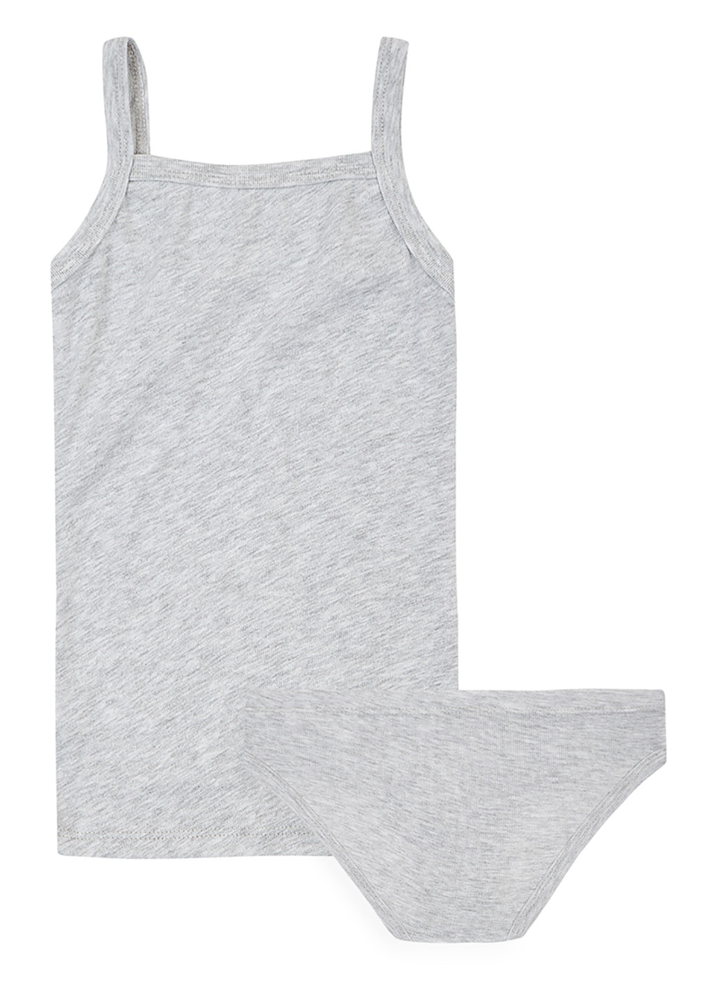 Серый демисезонный комплект (майка, трусы) Фламинго