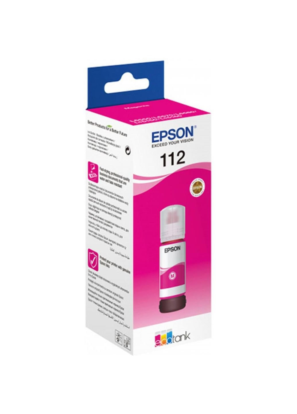 Контейнер с чернилами (C13T06C34A) Epson 112 ecotank pigment magent ink (247483716)