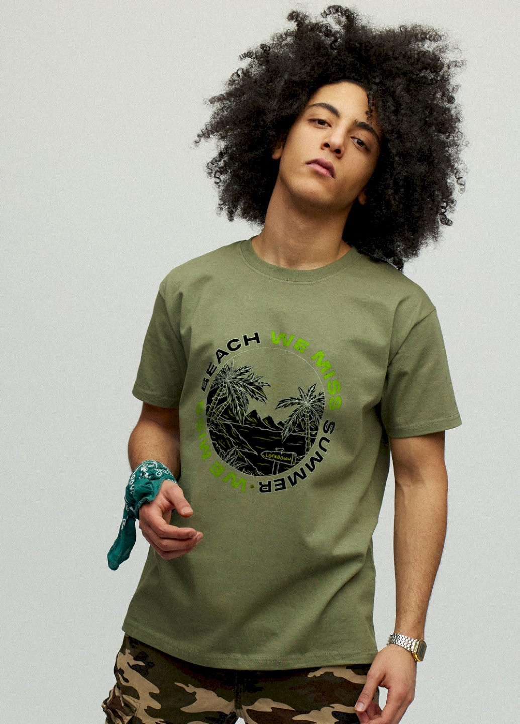 Хакі (оливкова) футболка чоловіча YAPPI