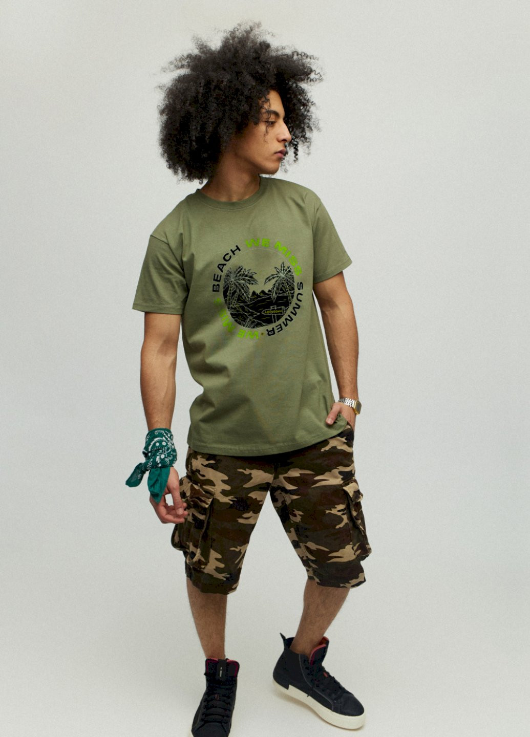 Хакі (оливкова) футболка чоловіча YAPPI