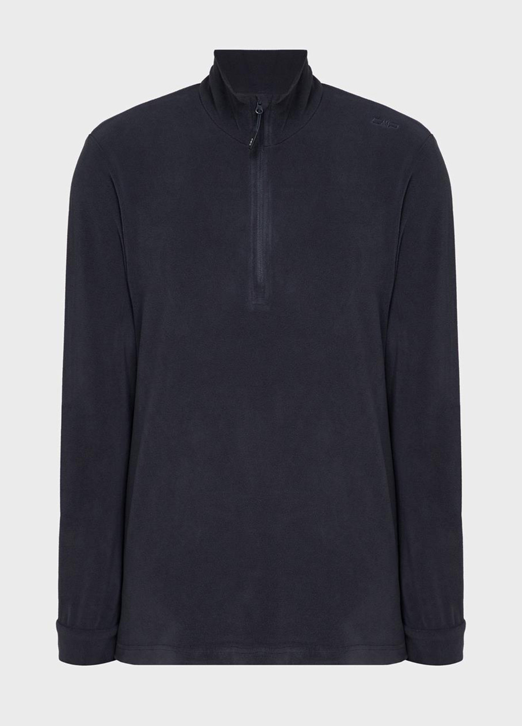 Лонгслів 3G28037N-U423 CMP Man Sweat однотонний чорний спортивні поліестер, фліс