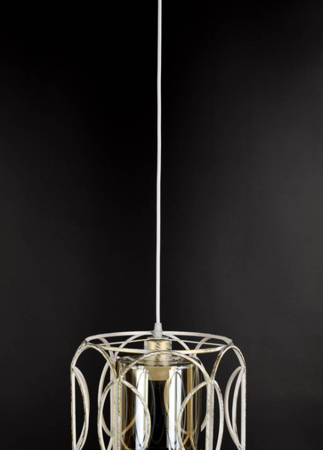 Люстра стельова підвісна в стилі LOFT (лофт) 12036/1-wh Білий 35х29х29 см. Handmade (234539703)