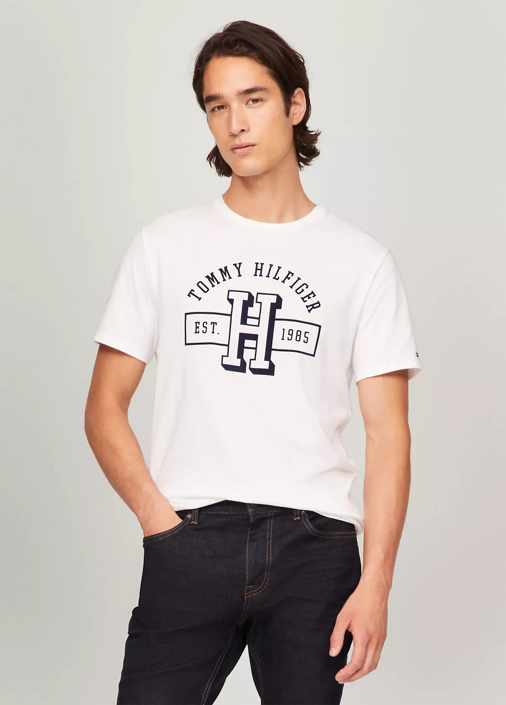 Біла футболка Tommy Hilfiger