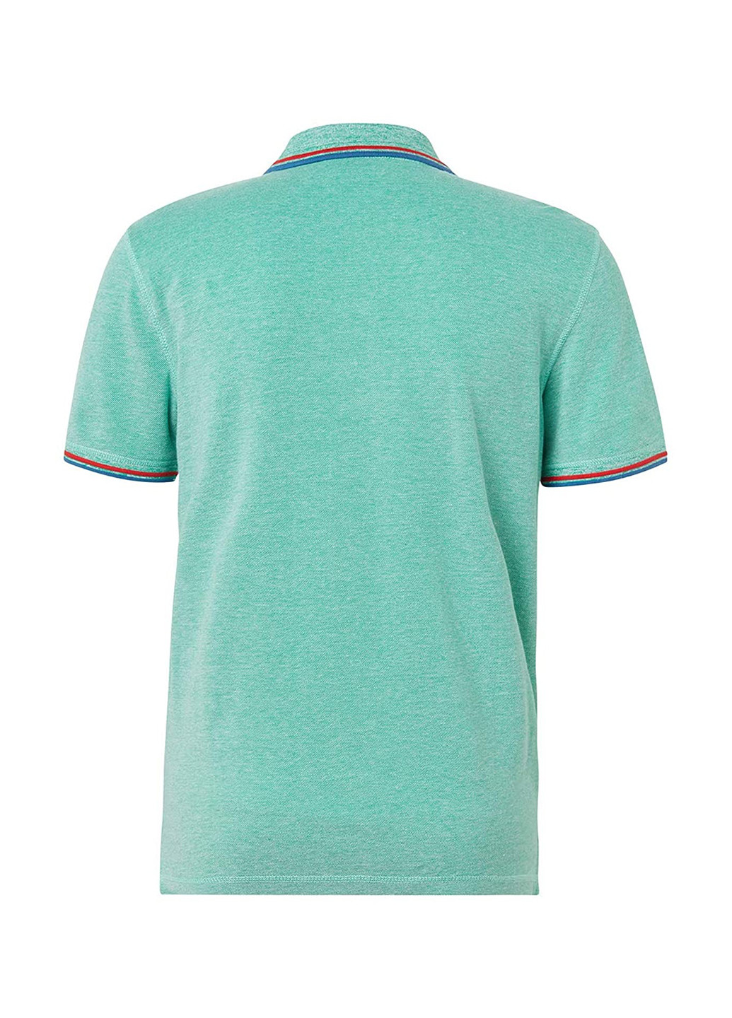 Мятная футболка-поло для мужчин Tom Tailor однотонная