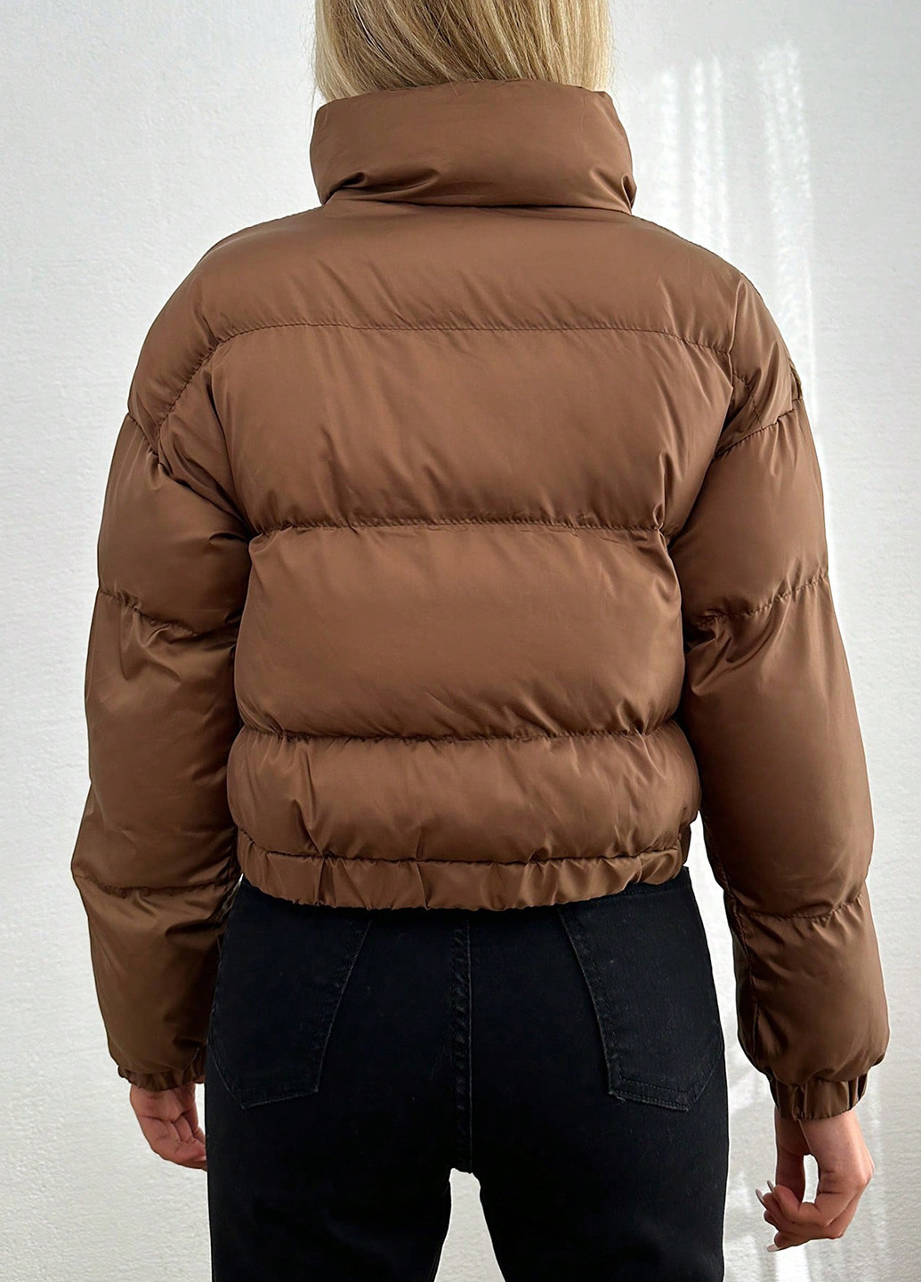 Коричневая демисезонная куртка куртка-пальто SHEIN